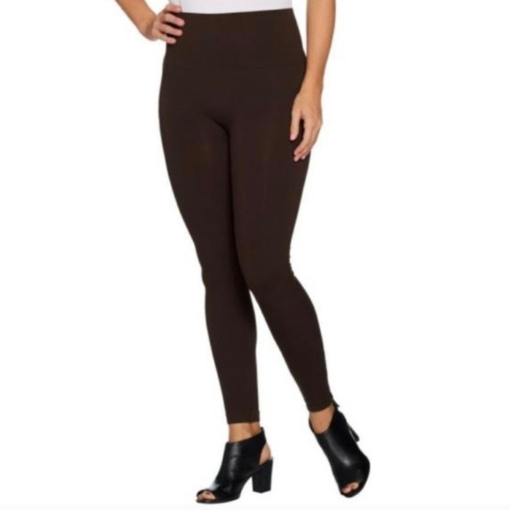SPANX Women's Brown High-Waisted seamless Leggings XL